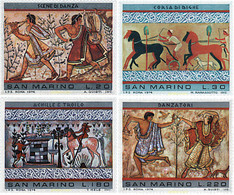 54007 MNH SAN MARINO 1975 ARTE ETRUSCO - Used Stamps