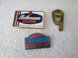 PIN'S  LOT  3    RALLYE PARIS DAKAR  92 - Rallye