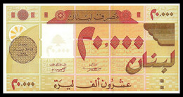 # # # Banknote Aus Dem Libanon (Lebanon) 20.000 Livres 1995 UNC # # # - Lebanon