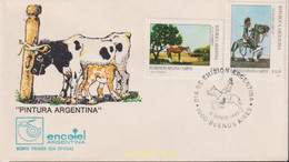 402953 MNH ARGENTINA 1992 PINTURA DE FLORENCIO MOLINA CAMPOS - Usati