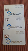 3 Phonecard Cameroen 3 Difefrnt Chips Used Rare - Camerún