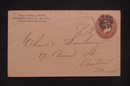 ETATS UNIS - Entier Postal Commercial De Belvidere Pour Boston En 1887 - L 133619 - ...-1900