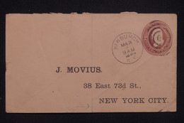 ETATS UNIS - Entier Postal De Newburch Pour New York En 1889 - L 133622 - ...-1900