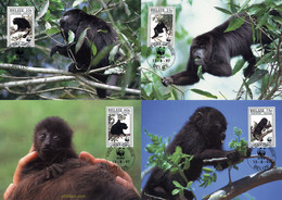 7434 MNH BELIZE 1997 MONO AULLADOR NEGRO - Chimpanzés
