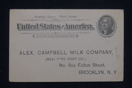 ETATS UNIS - Entier Postal Pour Brooklyn, Non Circulé ( Pli En Angle ) - L 133624 - ...-1900