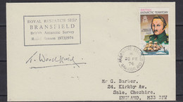 British Antarctic Territory (BAT) Cover Ca RRS Bransfield .Ca Argentine Island  Grahamland  28 FE 1974 (58246) - Briefe U. Dokumente