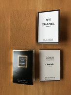 Chanel - Lot De 3 échantillons - Echantillons (tubes Sur Carte)