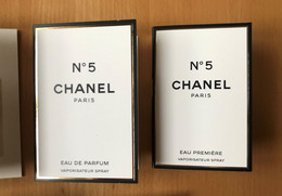 Chanel - Lot De Deux échantillons N° 5 - Muestras De Perfumes (testers)