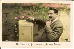 CP De BRAIVES , Je Vous Envoie Ces Fleurs - Braives