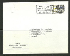 DENMARK 1972 Commercial Cover To Finland O Kobenhavn & Advertising Cachet Werbung - Storia Postale