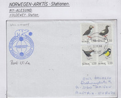 Spitsbergen  Cover Koldewey Station Signature Ca Alesund 22.01.1998 (LO190) - Scientific Stations & Arctic Drifting Stations