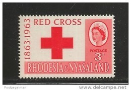 RHODESIA-NYASSALAND, 1963, Mint Hinged Stamp(s), Red Cross Mich 49, #nr. 453 - Rhodesia & Nyasaland (1954-1963)