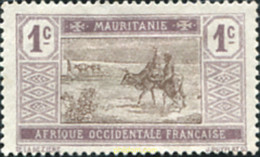 672273 HINGED MAURITANIA 1913 CRUZANDO EL DESIERTO - Gebruikt