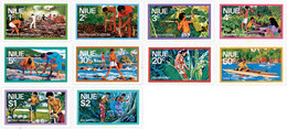 44803 MNH NIUE 1976 ACTIVIDADES AGRICOLAS Y PESCA - Niue