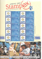 GB  STAMPEX Smilers Sheets  SPRING 2005  -   Celebrating The Centenary Of Rotary International - Timbres Personnalisés