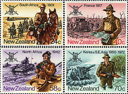 44668 MNH NUEVA ZELANDA 1984 HISTORIA MILITAR. TROPAS NEOZELANDESAS - Variétés Et Curiosités