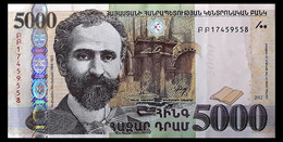 # # # Banknote Aus Armenien 5.000 Dram # # # - Arménie