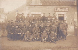 1914 VIERZON  Carte Photo Poilu Et Café De La Gaité Correspondance - Vierzon