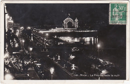 06027 NICE - VUE DE NUIT SUR LA PROMENADE DES ANGLAIS - ANIMATIONS NOCTURNES - BORD DE MER ILLUMINE - Nice Bij Nacht