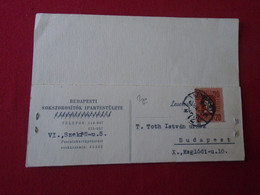 DEL007.9   Hungary  Postcard Levelezőlap  Budapesti Sokszorosítók Ipartestülete  1946 - Sonstige & Ohne Zuordnung