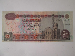 Rare Year! Egypt 50 Pounds 2007 Banknote - Egypte