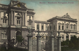 Brazil, MANAOS MANAUS, Beneficente Portugueza, Portal (1919) Postcard - Manaus