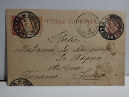 Postcard 1912 To Identify. Poland - Russia Occupation ? Shipped From Warsaw Warszawa To Italy Lucca - Brieven En Documenten