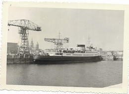 - 2690 -  OSTENDE  Port Année 1956         Petite Photo D'époque De 10,5cm/7cm - Oostende