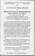 FREUX ..-- Mr Honoré MAGEROTTE , Né En 1874 , Décédé En 1957 . - Libramont-Chevigny