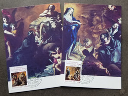 Vatican 6th Centenary Canonization St. Bridget 1991 Painting Christ (maxicard) - Covers & Documents