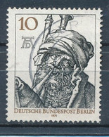 Berlin West Mi. 390 Gest. Albrecht Dürer Der Dudelsackpfeifer Kupferstich TGST Berlin - Gebraucht