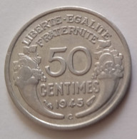 MORLON  50 C ...1945  C  .... SUP....... - 50 Centimes