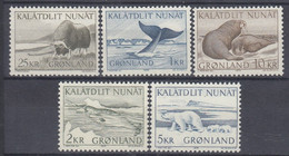 OG2689. Greenland 1969-76. Fauna Of Greenland. Michel 74-75,83,92,96. MNH(**) - Lots & Serien