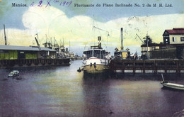 Brazil, MANAOS MANAUS, Fluctuante Do Plano Inclinado No. 2 Da M.H. 1909 Postcard - Manaus