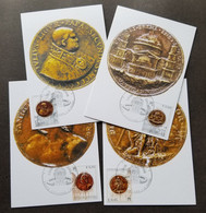 Vatican 500th St. Peter's Basillica Medallions 2006 (maxicard) - Lettres & Documents