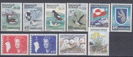 OG2681. Greenland 1989. Year Set. Michel 189-98. MNH(**) - Annate Complete