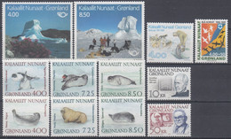 OG2682. Greenland 1991. Year Set. Michel 211-22. MNH(**) - Années Complètes