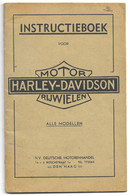 Harley Davidson 1939 Moto Motorrad Motorcycle Motor Motorbike Handleiding Handboek Notice En Hollande - Praktisch