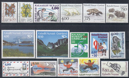 OG2685. Greenland 1995. Year Set. Michel 256-80. MNH(**) - Volledige Jaargang