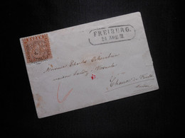 Baden Mi 15b  Brief  1862  Mi 420 € - Eb - Lettres & Documents