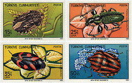 209133 MNH TURQUIA 1983 FAUNA. INSECTOS NOCIVOS - Collections, Lots & Séries