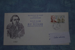 2-732  FDC La Perouse Explorateur Navigateur Wallis Et Futuna 1988 Laperousse Voyage Autour Du Monde TAAF - Explorateurs & Célébrités Polaires