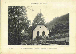 Saint BEATENBERG : L'EGLISE - Die KIRCHE - Paysages Suisses Sur Support Cartonné - Beatenberg