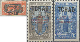 659686 HINGED CHAD 1925 SERIE BASICA - Usati