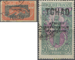 659698 USED CHAD 1925 SERIE BASICA - Used Stamps