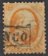 PAYS BAS Netherlands: N° 6 Guillaume III Obl./Gestempelt/used 1864 - Usati