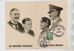 GESCHICHTE - PROPAGANDA III.Reich, Gautag Weimar 1938, Mussolini / Chamberlain / Hitler... - Histoire