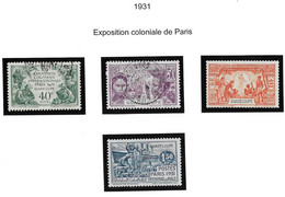 GUADELOUPE 1931 N° 123 à 126 - Other & Unclassified