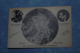 2-740 CPA Carte Ancienne Expédition Polaire Française Séquier Darcis North  Pole Nord Autographe Imprimé No Taaf - Arctic Wildlife