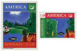 44632 MNH HONDURAS 1990 AMERICA-UPAEP 1990 - EL MEDIO NATURAL QUE VIERON LOS DESCUBRIDORES - Protection De L'environnement & Climat